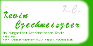 kevin czechmeiszter business card